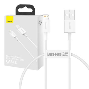 Baseus Superior Series Cable USB to Lightning 2.4A 0.25m White (CALYS-02)
