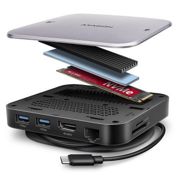 Axagon HMC-UFO Docking Station NVMe SATA 9-in-1 (HMC-UFO)