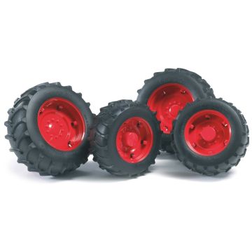 Bruder Twin Tyres with Red Rims (02322)