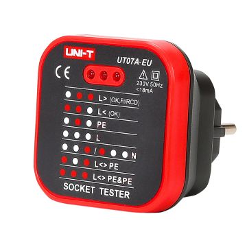 UNI-T UT07A-EU power outlet tester
