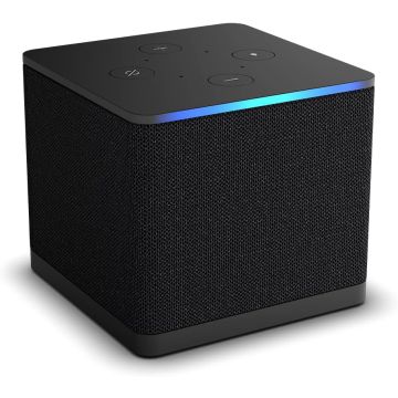 Amazon Fire TV Cube Hands-free streaming media player with Alexa, Wi-Fi 6E, 4K Ultra HD