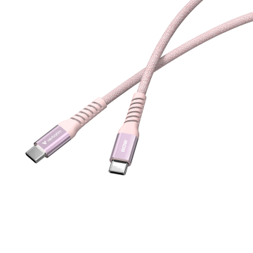 Verbatim Sync & Charge USB‑C to USB‑C 60 W Magnetic Cable – 120 cm Pink