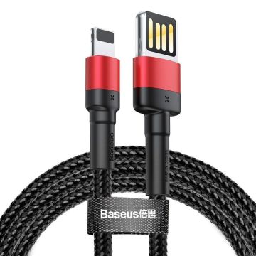 Baseus Cafule Double-sided USB Lightning Cable 2.4A 1m Black+Red (CALKLF-G91)