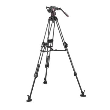 Manfrotto Nitrotech 608 Series with 645 Fast Twin Carbon Tripod (MVK608TWINFC)