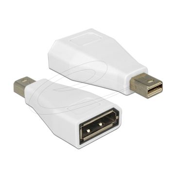 Delock Adapter mini Displayport 1.2 Plug to Displayport Socket white (65239)
