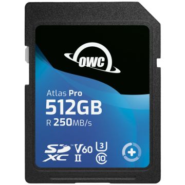 OWC SD Atlas Pro SDXC UHS-II R250/W130 (V60) 512GB OWCSDV60P0512