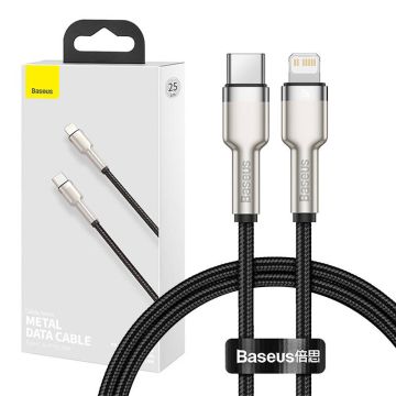 Baseus Cafule USB-C cable for Lightning PD 20W 0.25m Black (CATLJK-01)