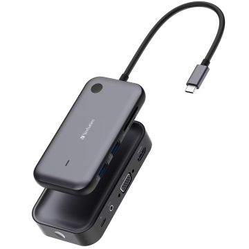 Verbatim USB‑C‑Wireless‑Display‑Adapter 1080 P with Hub WDA‑01