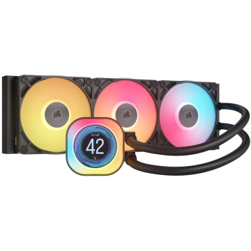 Corsair iCUE LINK Titan 360 RX LCD Complete Water Cooling, RGB - 360mm, black (CW-9061023-WW)
