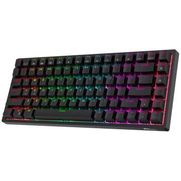 ROYAL KLUDGE RK84 Black, Brown Switch, US (RK84-B-B)