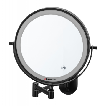 Humanas HS-BM01 Bathroom Mirror with LED Lights Black