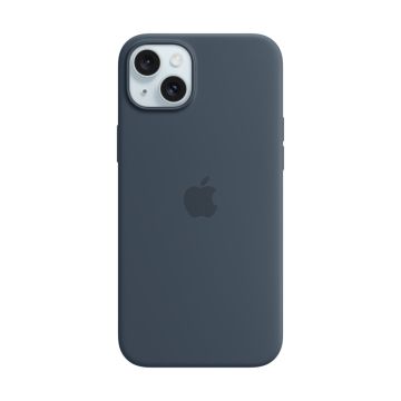 Apple iPhone 15 Plus Silicone Case with MagSafe Storm Blue MT123
