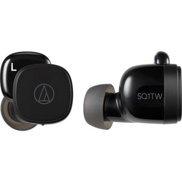 Audio-Technica ATH-SQ1TW Wireless Earbuds Black