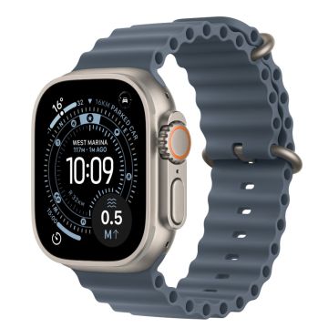 Apple Watch Ultra 3 GPS + Cellular 49mm Natural Titanium Anchor Blue Ocean Band (MEWH4)