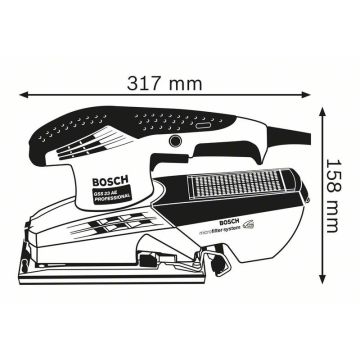 Bosch GSS 23 AE Case (0601070701)