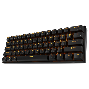 ROYAL KLUDGE RK61 Black, Red Switch, US (RK61-B-R)