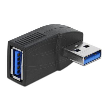 Delock Adapter USB 3.0 Plug-Socket angled 90 horizontal (65341)