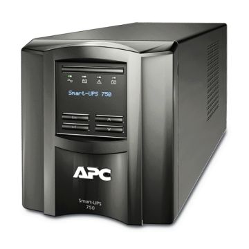 APC SMT750IC Smart-UPS, Line Interactive, 750VA, Tower, 230V, 6x IEC C13 outlets, SmartConnect Port+SmartSlot, AVR, LCD