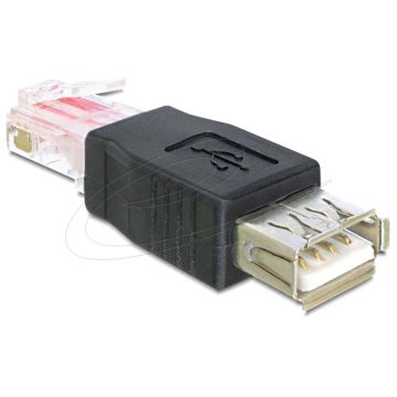 Delock Adapter USB Socket to RJ45 Plug (65234)