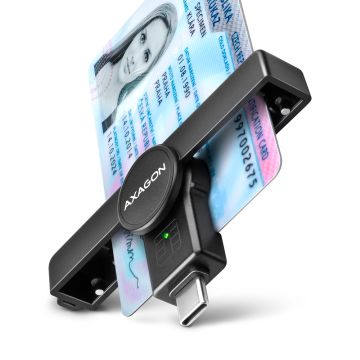 Axagon CRE-SMPC USB-C smart card reader