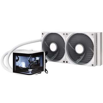 TRYX PANORAMA 280 All-in-One Liquid Cooling, 3D-AMOLED Display - 280mm, White (L-P280N-DS2M-G0W)