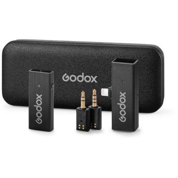 Godox MoveLink Mini LT Kit 1 Classic Black 2.4 GHz Microphone System (Lightning)