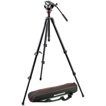Manfrotto MVH500AH Fluid Head & 755XB Tripod With Carrying Bag (MVH500AH,755XBK)