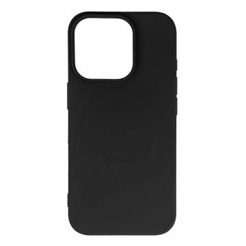 Hurtel MagSafe Compatible Liquid Silicone Case for iPhone 17 Pro Max Black