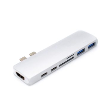 Caruba Duo Hub for USB-C Grey