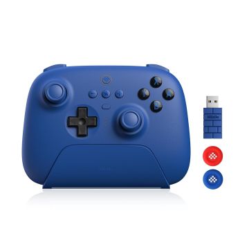 8bitdo Ultimate Bluetooth & 2.4 g Controller with Charging Station, Wireless Switch Controller Gaming Controller USB Cable Gamepad for Switch and Windows (Blue)