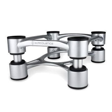 IsoAcoustics Aperta 200 Speaker Isolation Stands Silver (Pair / Set of 2)