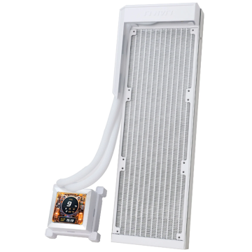 Lian Li HydroShift LCD 360 Fanless Water Cooling, RGB - 360mm, white (HSLCD36NW)