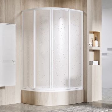 Ravak Shower Corner SKCP4-90 SABINA White + Polystyrene Pearl (31177V10011)