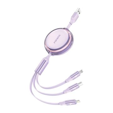 Foneng X113 3-in-1 Cable 1.1M Purple