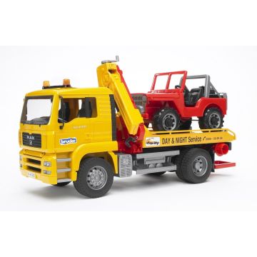 Bruder Man TGA Breakdowntruck with Cross Country Vehicle (02750)