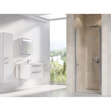 Ravak Dušas Durvis CSD1-80 Bright Alu+Caurspīdīgs Stikls (0QV40C00Z1)