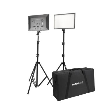 Nanlite LumiPad 25 LED 2 Light Kit With Stand + Bag