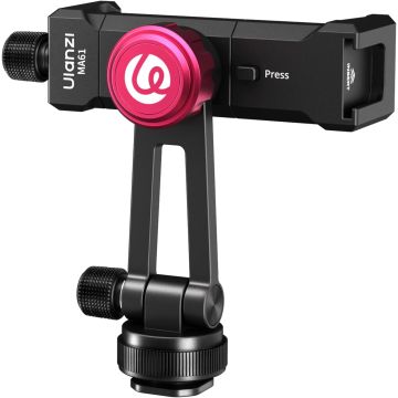 Ulanzi MA61 Quick Clip Phone Clamp with Cold Shoe Mount