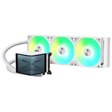 TRYX PANORAMA 360 AiO Water Cooling, 3D-AMOLED Display - 360mm, white (L-P360A-AS3M-G1W)