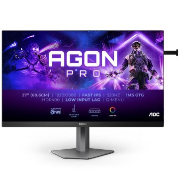 AOC AGON Pro AG276FK, 27 inch Gaming Monitor, 520Hz, IPS, Adaptive Sync (AG276FK)