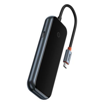 Baseus AcmeJoy HUB 4-port (USB-C to 1x USB-C PD&Data/3x USB3.0) dark gray (WKJZ010013)