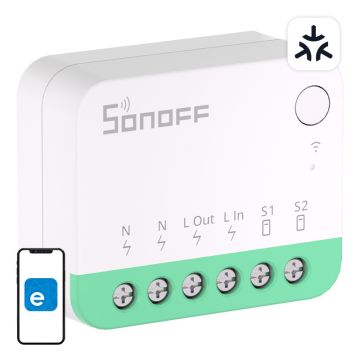 Sonoff MINIR4M Matter smart WiFi mini switch (HomeKit, SmartThings, Home Assistant)