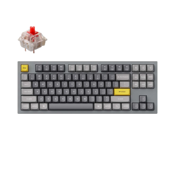 Keychron Q3 TKL Gateron G Pro Red Switch Grey US (Q3-D1)