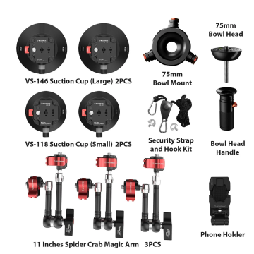 iFootage Spider Crab Vehicle Camera Mount VM-I